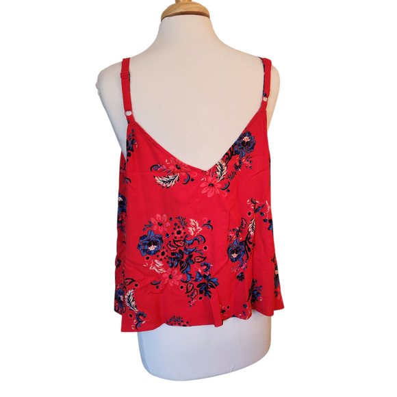 Torrid Washable Challis Button Down Tie Front Crop Top in Jaco Lollipop 2X NWT - Picture 5 of 11